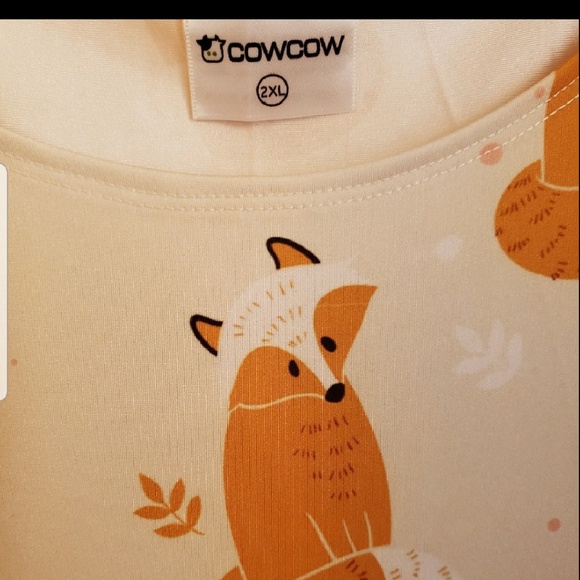 CowCow Fox Dress XL (tag says 2X) - Picture 2 of 4
